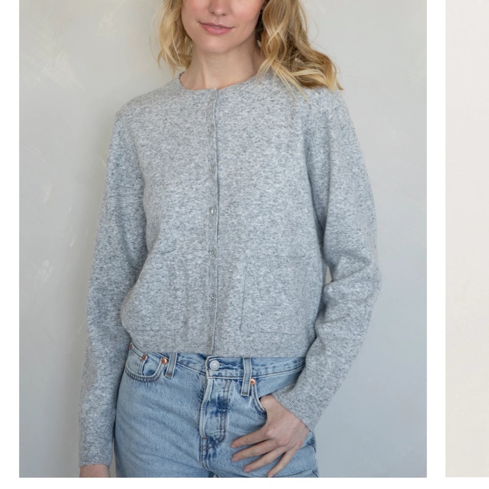 NWOT Things Between Lyra Cardigan size M Gray